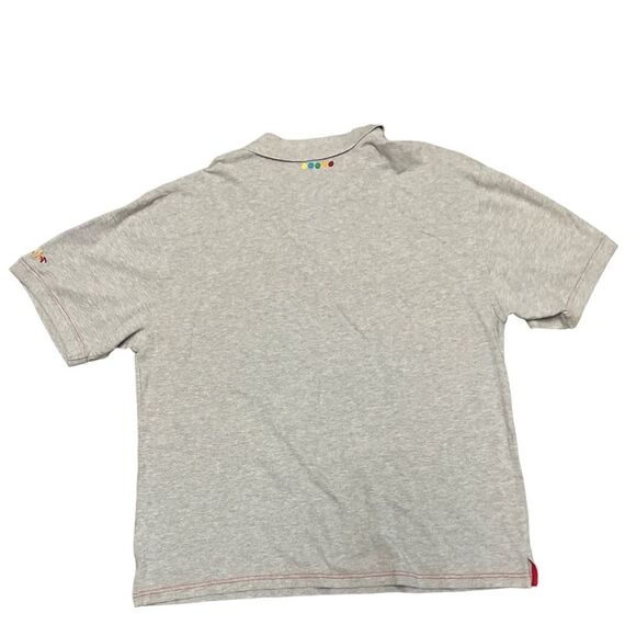 COOGI Embroidered Hands Green polo Rainbow Colors Size 3XL Cotton Vintage Y2K - Picture 2 of 7